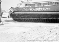 AP1-88 hovercraft at the Hovertravel maintenance hangar
